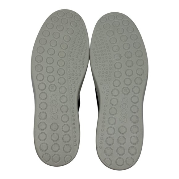 Ecco Mens Gray Slip-On Leather Shoes Sz 46-12 US Danish Design Casual Sneakers - Picture 12 of 14